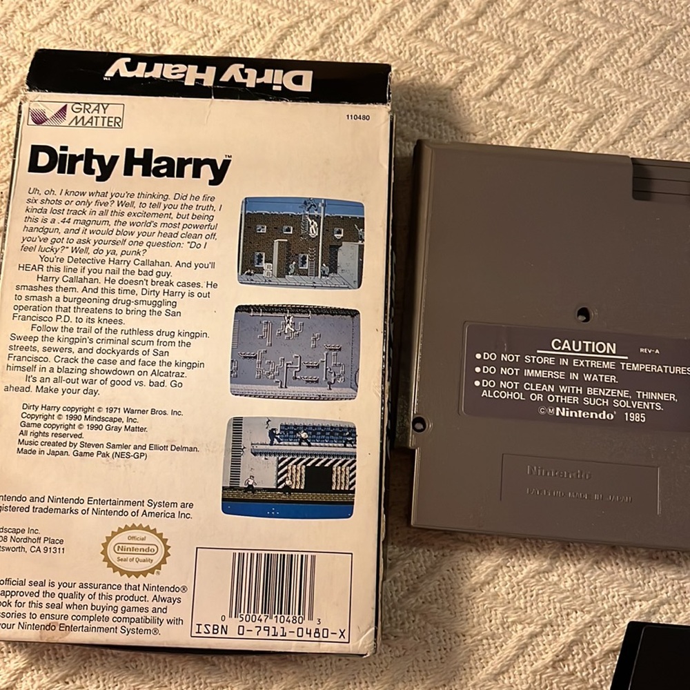 Nintendo NES Dirty Harry Video Game Cartridge Only Vintage Mindscape 1990 - Picture 4 of 7